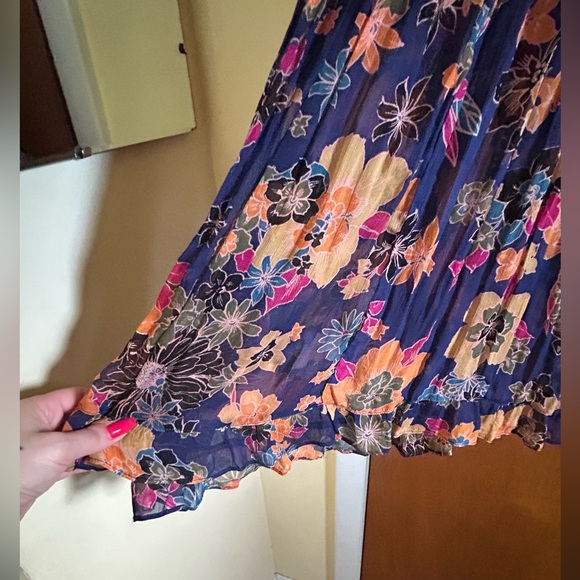 Free People 2pc Floral Slip Dress with Floral Shear Jacket - Picture 5 of 15